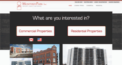 Desktop Screenshot of montereyparkinc.com